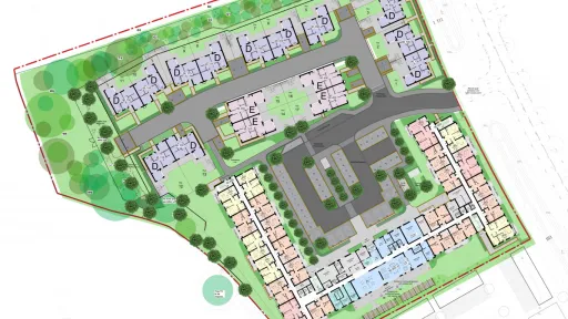 Woodford Garden Village Site Plan © Brewster Bye Architects